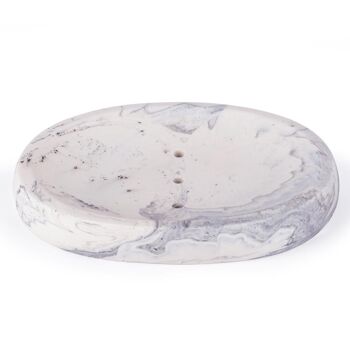 Porte-savon de bain ovale design - fait à la main 2