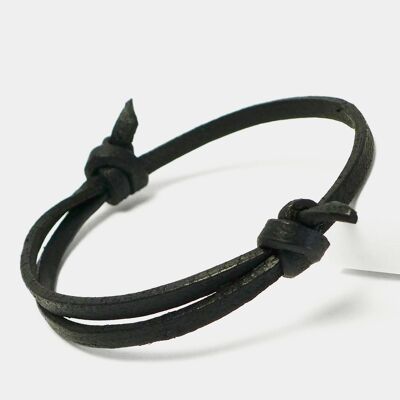 Bracelet pour hommes "Leather Star TL73" en cuir