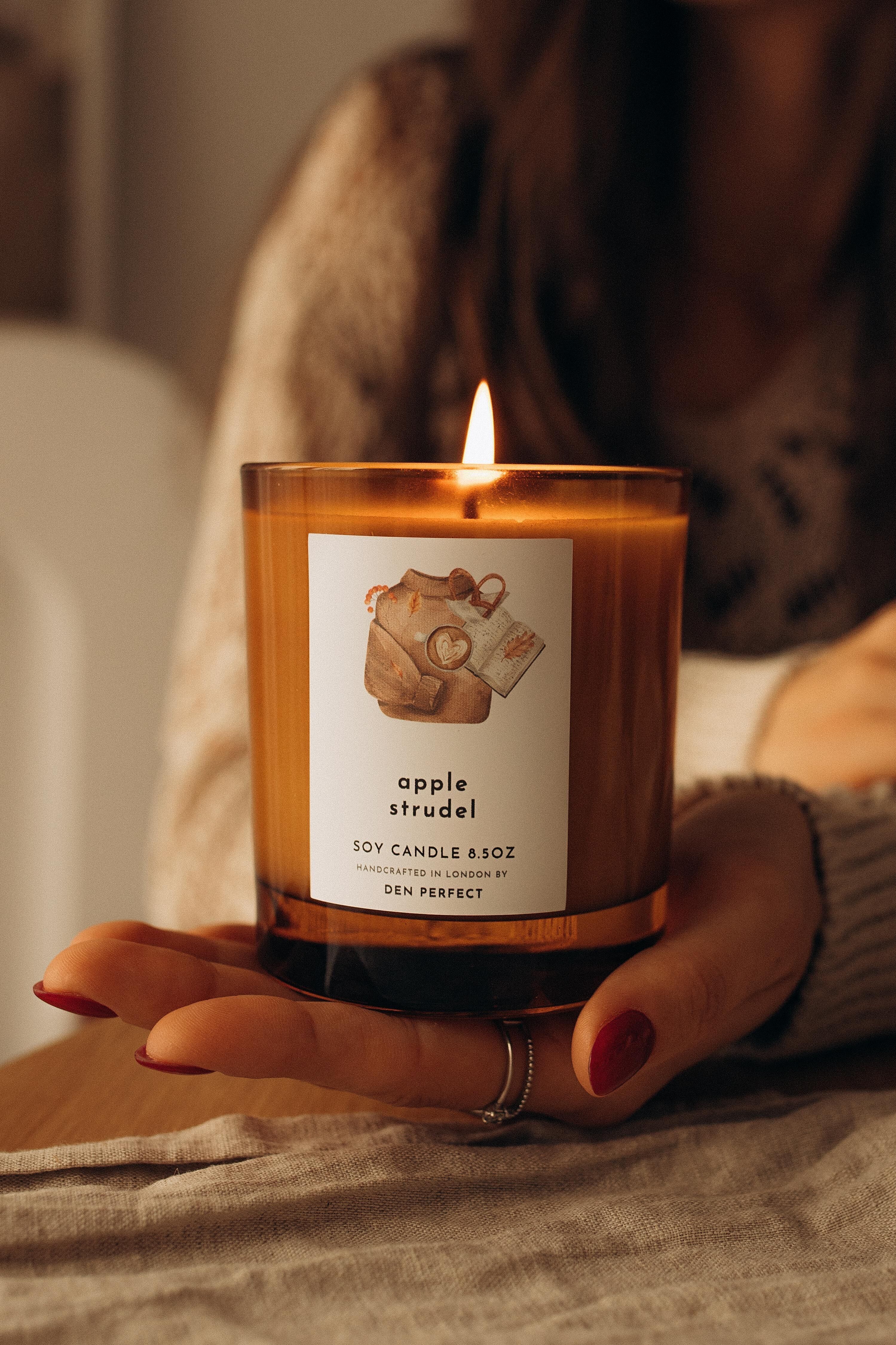 Vela de Soja – Strudel de Manzana