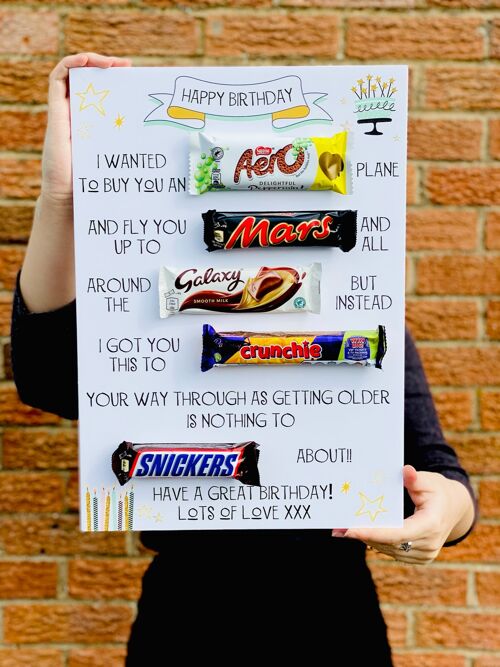 Happy Birthday Chocolate Message Board