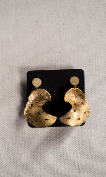 Boucles d'oreilles vague 3