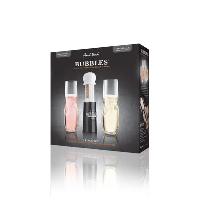 Set da 3 bicchieri e apriscatole Final Touch Bubbles