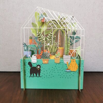 Miniature World pop up card-mn023