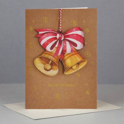 Wooden ornament Christmas Card-WHC058