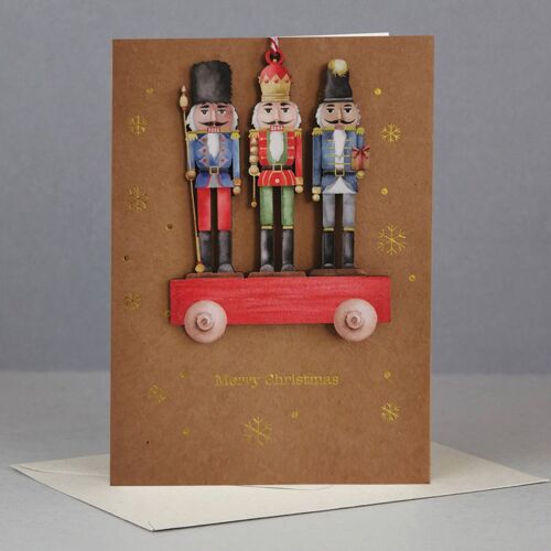 Wooden ornament Christmas Card-WHC064