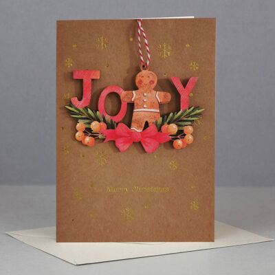 Wooden ornament Christmas Card-WHC069