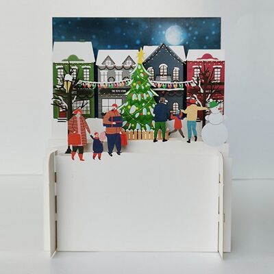 Miniature World pop up card-XPOP024