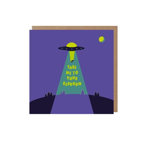 UFO Love Anniversary Card