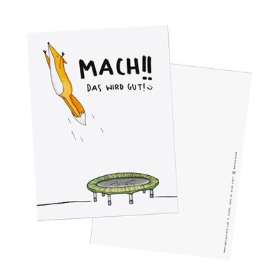 Postkarte "Mach!"