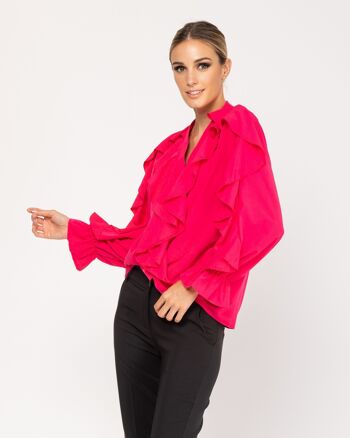 BLOUSE - FUCHSIA - Modèle 7298