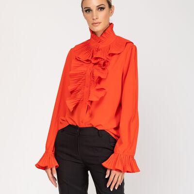 BLOUSE - ROUGE - Modèle 7300