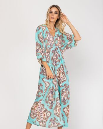 ROBE - TURQUOISE - Modèle 7314