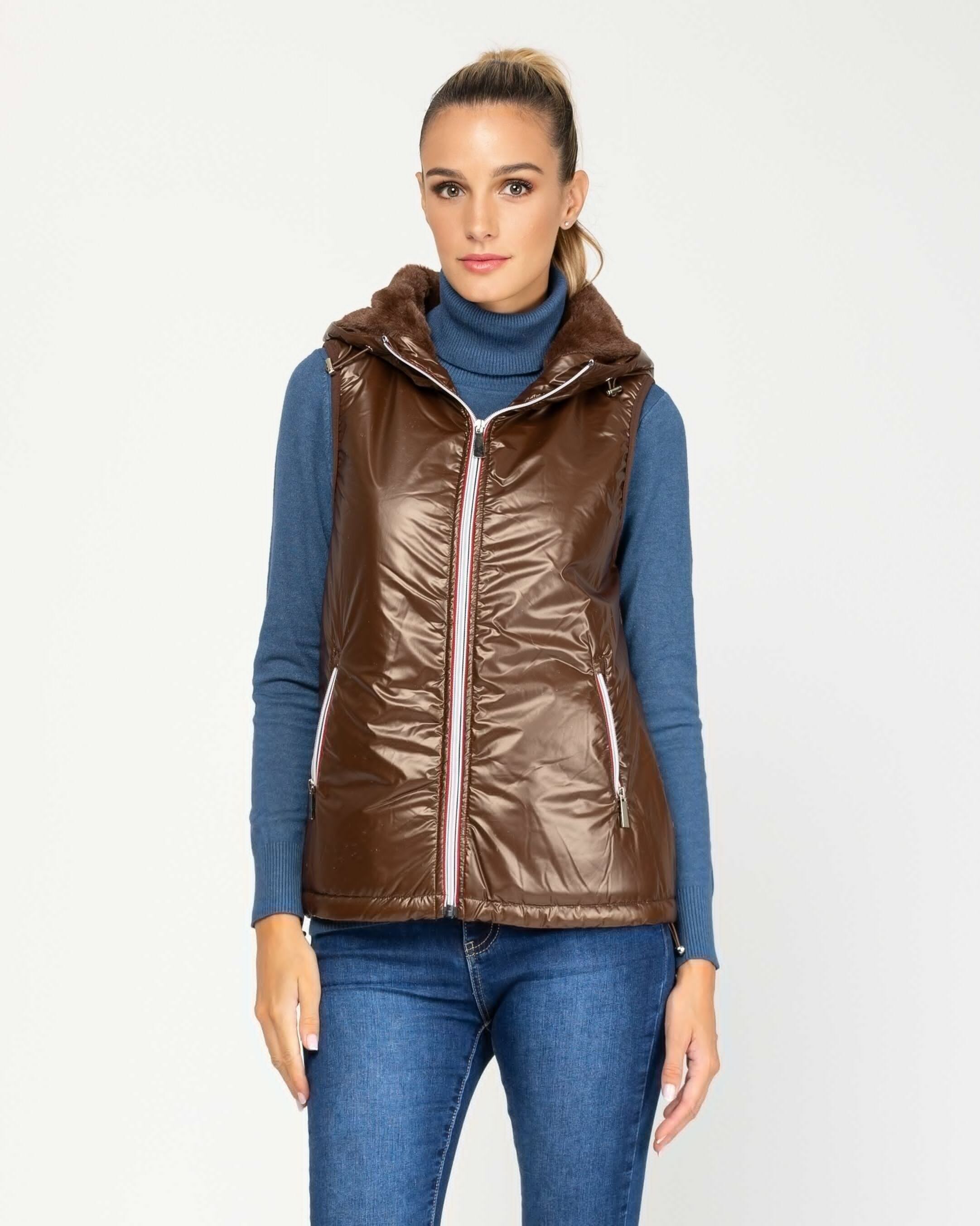 GILET - MARRONE - Mod. 7396