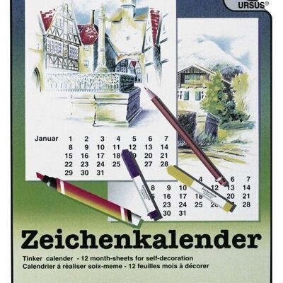 Drawing calendar, DIN A4