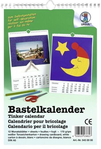 Calendrier artisanal, DIN A5 1