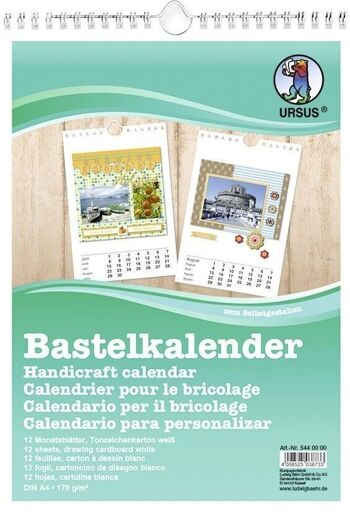 Calendrier artisanal, DIN A4 1