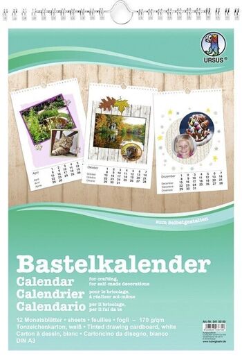 Calendrier artisanal, DIN A3 4