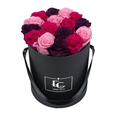 Mix Infinity Rosebox | Rosa da sposa, prugna velluto e rosa caldo | M