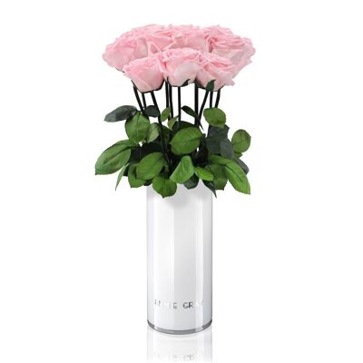 Set Vaso Classico | Rosa da sposa | 10 ROSE