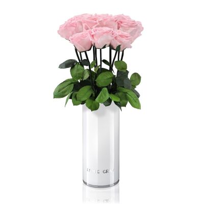 Ensemble de vases classiques | Rose nuptiale | 10 ROSES