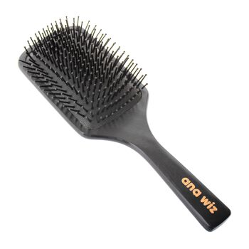 Grande brosse à cheveux en bois avec sac à brosse réutilisable 4