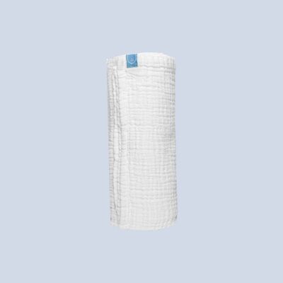 Tessuto in garza di cotone biologico Premium (singolo) - Nuvola