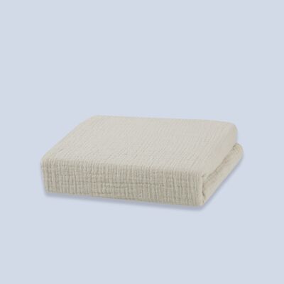 Premium Organic Cotton Flat Sheet - 60x120 cm - Earth