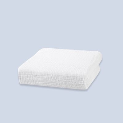 Drap Plat Premium en Coton Bio - 70x140 cm - Nuage