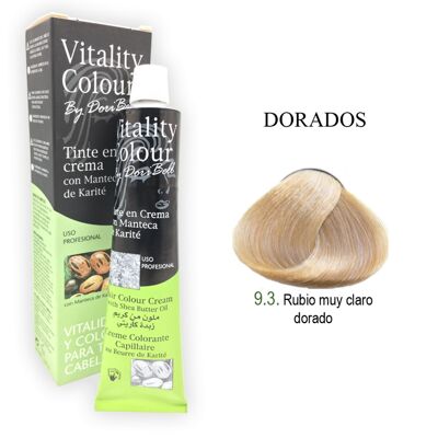 Colorante in crema VITALITY COLOR professionale 60ml. TONO 9.3