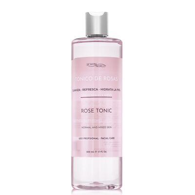 Tonico viso alla rosa per pelli normali e miste