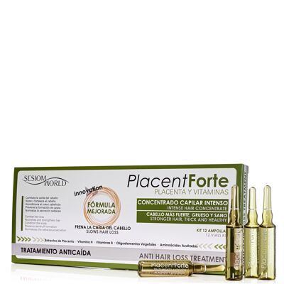 Tratamiento Anticaída PlacentForte Placenta y Vitaminas