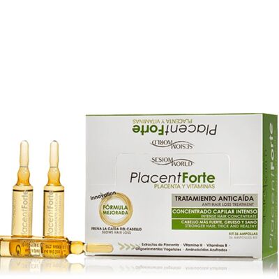 PlacentForte Behandlung gegen Haarausfall Plazenta und Vitamine - Neu