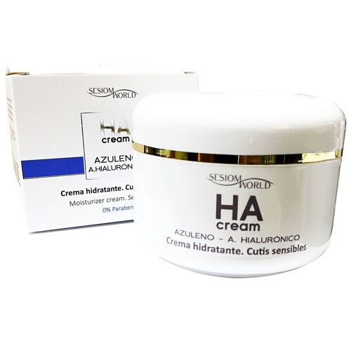 Crema facial HA hidratante  azuleno y ac. Hialurónico 200ml