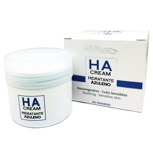 Crema facial HA Hidratante al Azuleno pieles sensibles 60ml