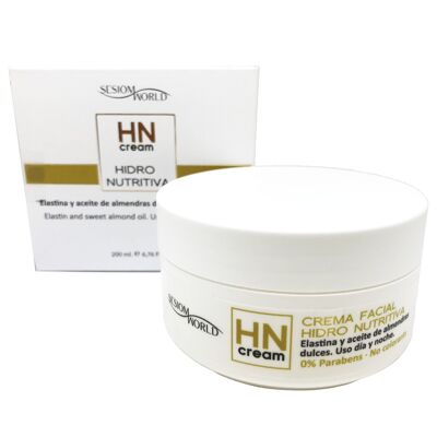 Crema facial HN Hidro Nutritiva elastina y aceite alm. 200ml