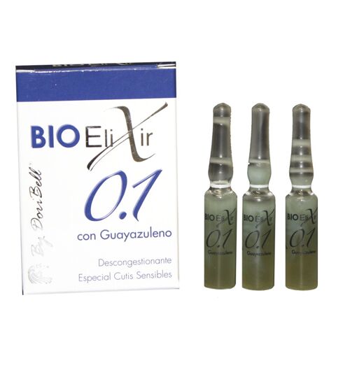 Ampollas  Bioelixir 0.1 Guayazuleno p. sensibles 3 viales