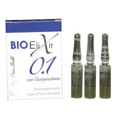 Ampollas  Bioelixir 0.1 Guayazuleno p. sensibles 3 viales