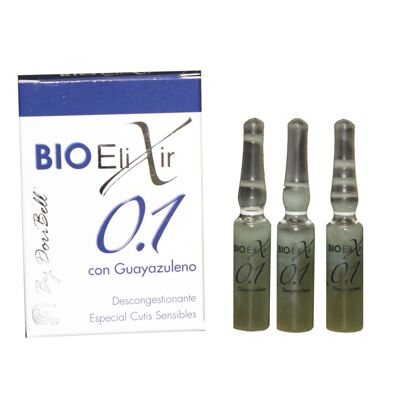 Ampollas  Bioelixir 0.1 Guayazuleno p. sensibles 3 viales