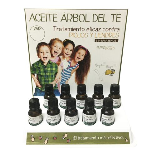 Expositor 10 unidades Aceite de Árbol del Té