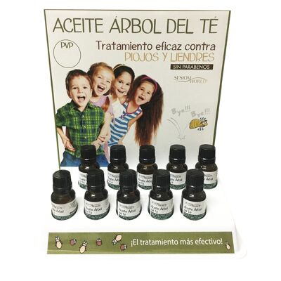 Expositor 10 unidades Aceite de Árbol del Té