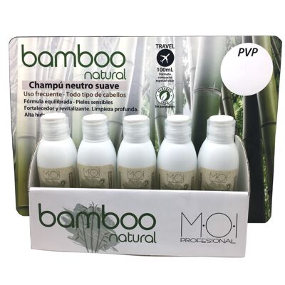 Expositor 5 Champús neutros suaves BAMBOO NATURAL