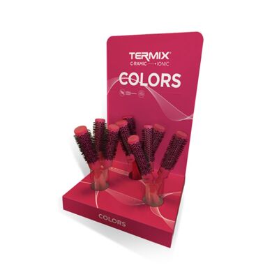 Expositor completo cepillos TERMIX C·RAMIC COLORS PINK