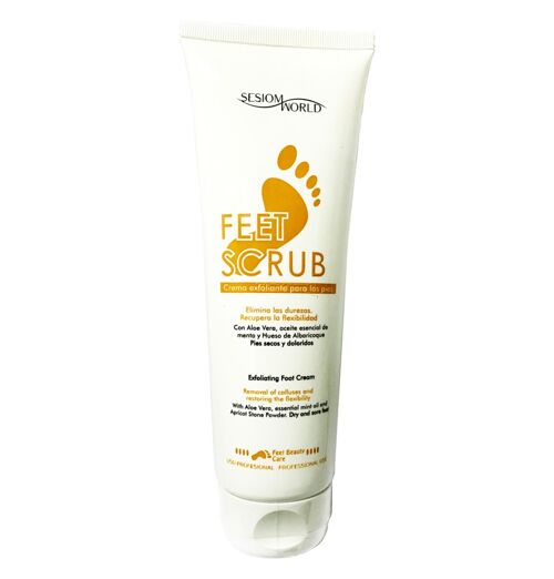 FEETSCRUB crema exfoliante pies Aloe Vera y hueso de Al