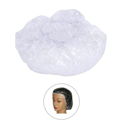 Bouchon plastique jetable transparent avec caoutchouc 100