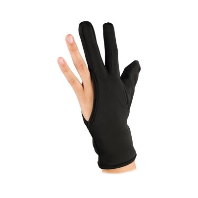 Guante de 3 dedos protector de altas temperaturas negro