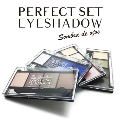 Kit sombras de ojos PERFECT SET EYESHADOW 4 tonos