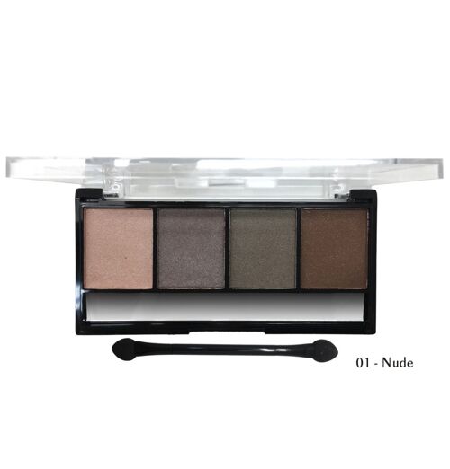 Kit sombras de ojos PERFECT SET EYESHADOW con aplicador 01 NUDE