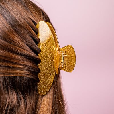 Grande barrette à cheveux Amy en or