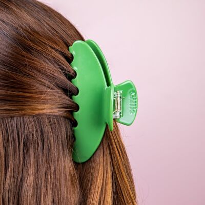 Large hair clip Amy in green