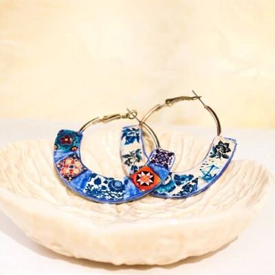 Flat hoop earrings 2